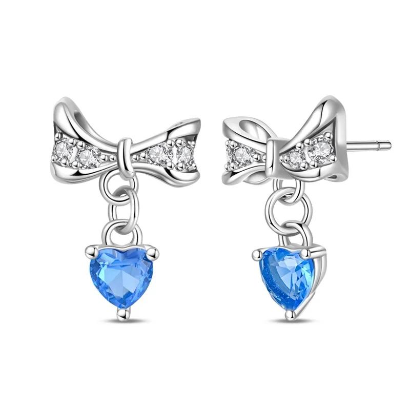 Роскошные Медно-розовые Блестящие Сердечки Жемчужные Серьги Глиттер Ирис Бабочка Серьги-пусеты Зрелый Гламур Женские Ювелирные Аксессуары