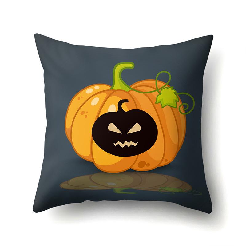 Хэллоуин Полиэстеровая наволочка Подушка для поясницы автомобиля Тыква Чехол для подушки дивана Офисная и домашняя наволочка