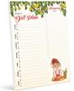 Inkdotpot Weekly Meal Planner Notepad 7"x10 , "Kitchen Menu" Magnetic Meal Planning Pad with Tear Off Grocery S-54 Sheets