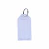 20Pcs Tough Plastic Key Tags with Split Ring Label Window Assorted Colors