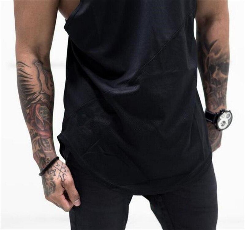 Muscleguys Summer Fashion Handsome Hip Hop Tank Top Sports Fitness Casual Sleeveless Men's T-Shirt