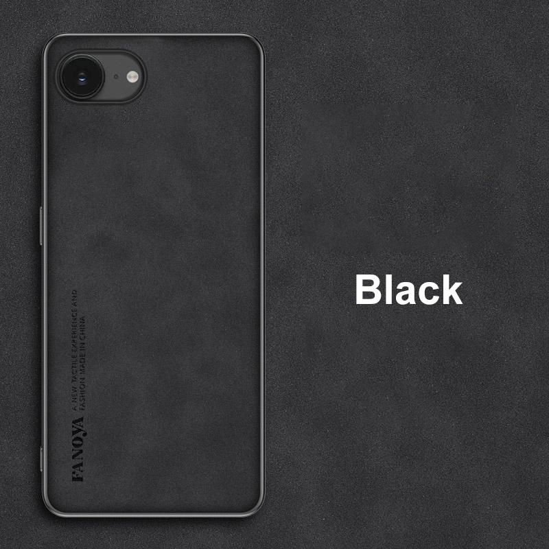 Для iPhone 16E Чехол Роскошный Кожаный Чехол для Телефона Для iPhone 16 E iPhone16E Задняя Крышка Ударопрочный Силиконовый Матовый Полная Защита