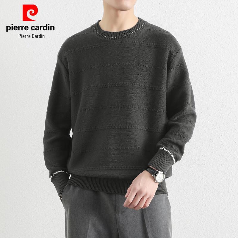 Pierre Cardin Men's Solid Color Crew Neck Knit Sweater