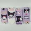 [Love At First Sight] Sanrio Kitty Cinnamoroll Kuromi My Melody Socks Set Girls Cute Fashion Ankle Student Character, a Popular Character In Korea