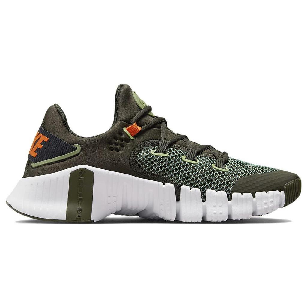 Nike Бесплатные тренировочные кроссовки Metcon 4 для мужчин Cargo Khaki White Sequoia Safety Orange CT3886-301