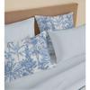 Pack complet housse de couette réversible "Vanessa" 6 pièces pour lit 180 x 200 "King Size" Adama Azur