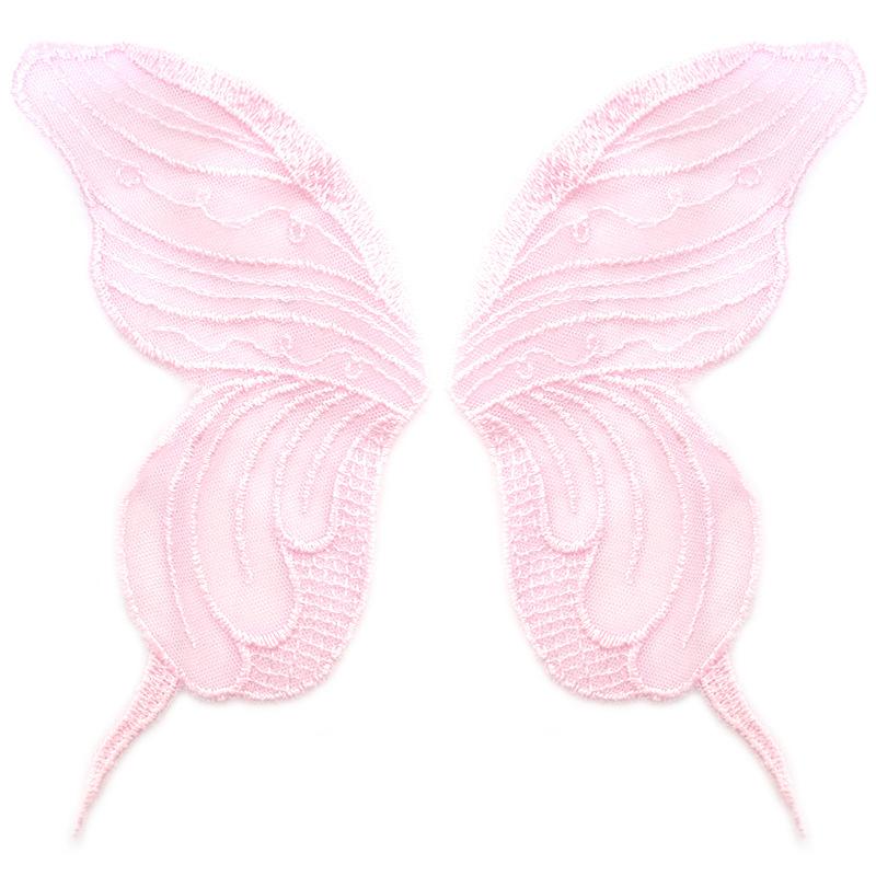 Кружевная сетчатая вышивка бабочка наклейка Бежевый к цветам прозрачная сетчатая основа вышивка DIY кружевные аксессуары симметричные цветочные детали