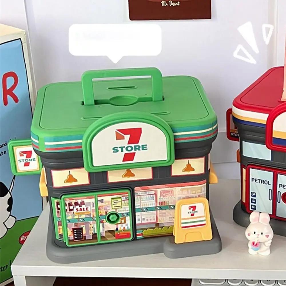 Копилка в форме креативного магазина, пластиковый замок с ключом, кассовый ящик для студентов, портативная копилка, безопасная банка для сбережений для детей и взрослых, подарок