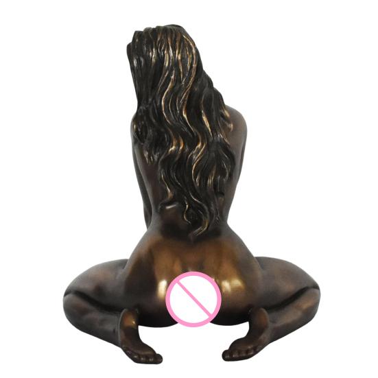 5-дюймовая сексуальная женская статуэтка из смолы, обнаженная женская фигура, настольная скульптура девушки для прикроватного столика, каминной полки, любителей искусства и коллекционеров