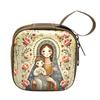 Rosary Prayer Bag Zipper Rosary Pouches Religious Jewelry Storage Box for Prayer Bead Earrings Portable Headphone Bag