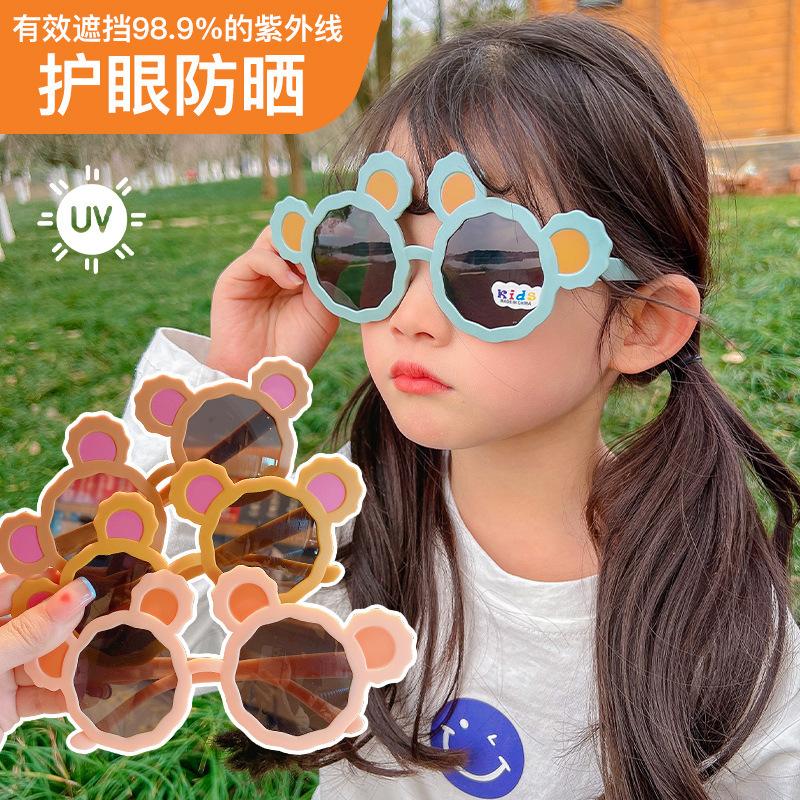 Детские солнцезащитные очки с милыми мультяшными ушками Микки Мауса, солнцезащитные очки с защитой от ультрафиолета