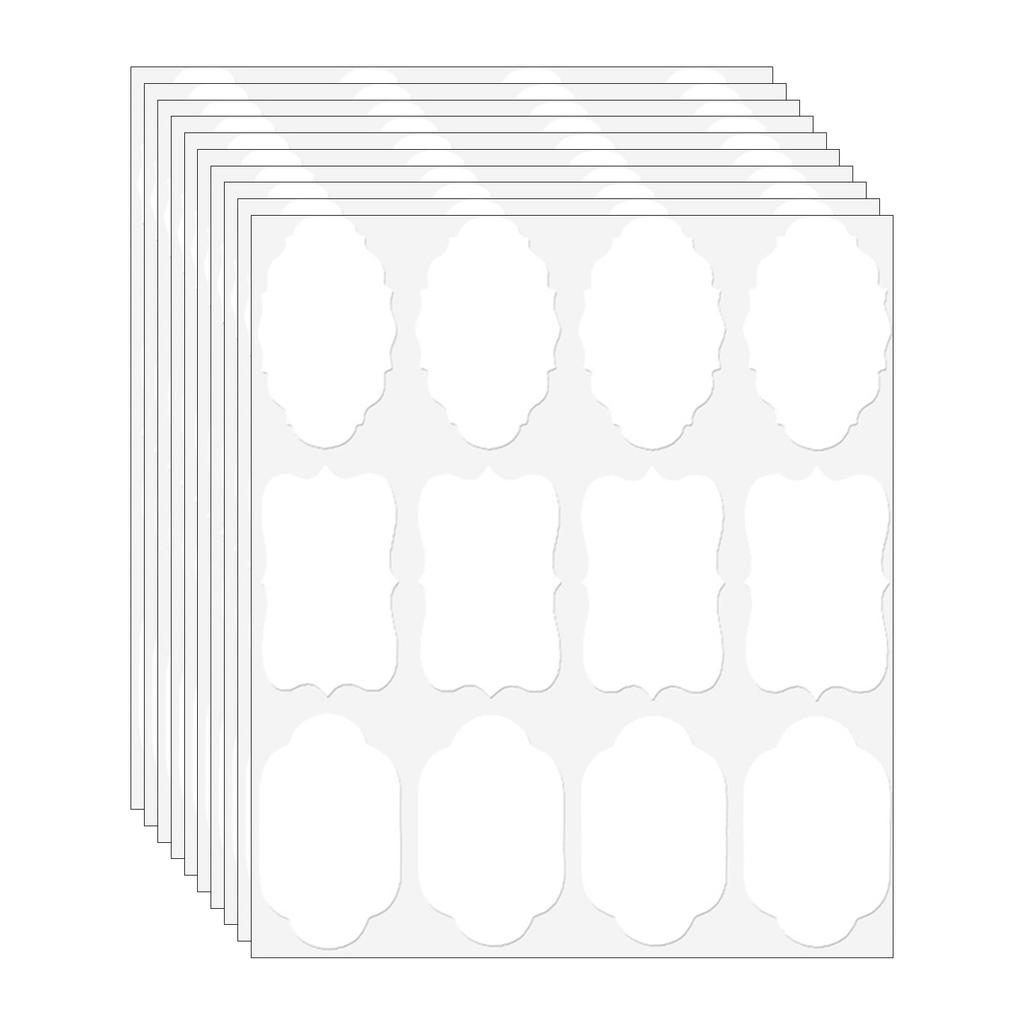 Крафтовые этикетки необычной формы 120 шт. Основные этикетки для банок, контейнеров для хранения и рождественской подарочной упаковки