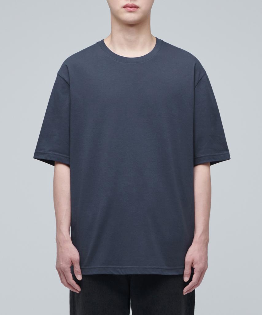 MUSINSA STANDARD [Cooltandard] Relaxed Fit Crew Neck T-Shirt [Iron Gray]