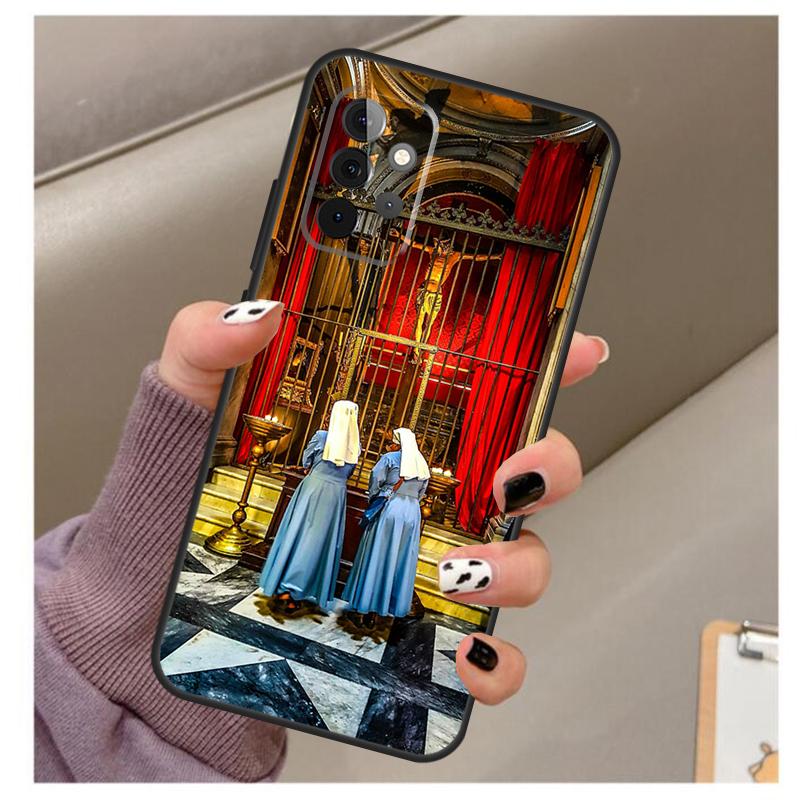 Sister Style Nun Sexy Girl Case For Samsung Galaxy A33 A13 A53 A34 A54 A14 A15 A16 A26 A36 A56 A12 A32 A52 A06 A35 A55