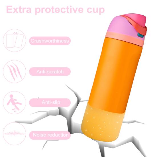 2 шт. силиконовый чехол для фляги Owala 24/32 унции противоскользящий защитный чехол для FreeSip BPA Free можно мыть в посудомоечной машине аксессуары для крышки чашки