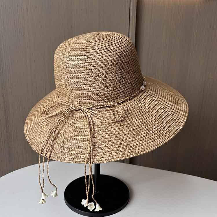 Fashion Straw Hat Women's Summer Vacation Beach Hat Outdoor Large Edge UV Protection Sun Hat