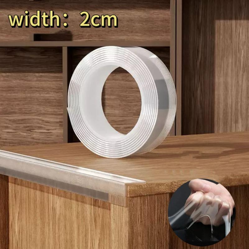 Нано Двусторонняя лента Сверхпрочная Прозрачные клейкие полоски Сильная липкая Многоцелевая Многоразовая Водонепроницаемая Монтажная лента