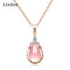 Женское ожерелье Lindon, кулон из медного сплава, циркон, модный подарок