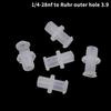 Пластиковый адаптер Luer Lock из ПП – Преобразует резьбы 1/4-28UNF, M5, M6 для дозирования, воздушных клапанов и соединений шприцев