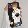 Anime D-Death Note Phone Case Cool Black Silicone Soft For IPhone 16 15 14 13 12 11 X XR Plus Pro Max Plus