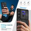 Armor Shockproof Magnetic Case For Samsung Galaxy S25 S24 Ultra Plus FE A56 A36 A26 A17 A16 Lens protect stand For Magsafe Cover