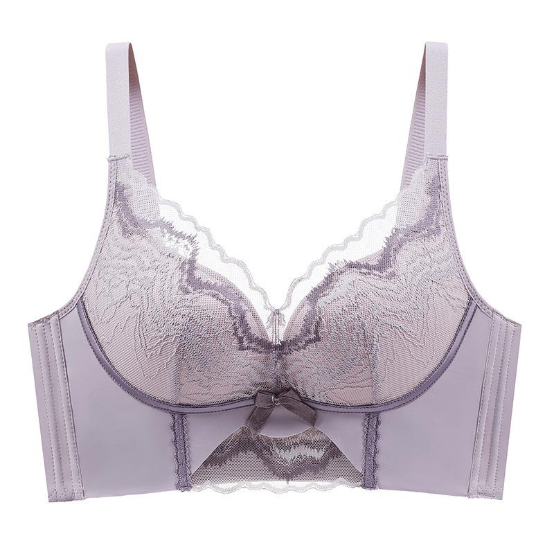 Collect Vice Breasts Бюстгальтер со сборками против провисания Тонкая секция без стального кольца Регулируемый бюстгальтер