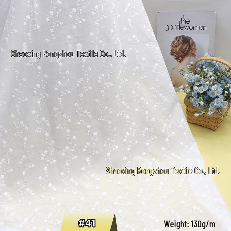 Eyelet Embroidery Fabric 100 Cotton 45 Patterns For Diy Childrens Clothing Hats