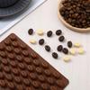 2 Pcs Coffee Bean Mold, Food Grade Coffee Bean Silicone Mold with Anti-Leak Rim, 55 Cavity Coffees Beans Molds Silicone for Chocolate, Candy, Resin