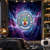 Wall Hanging Tapestry Manchester City Print Cloth for Living Room Bedroom Home Decor