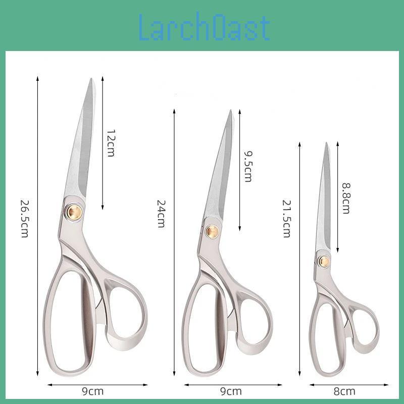 Inch Household 9 8 10 Stainless Steel Tailor Scissors Alloy Handle Flat Tooth Dressmaking Sewing Pu Leather Fabric Craft Shear