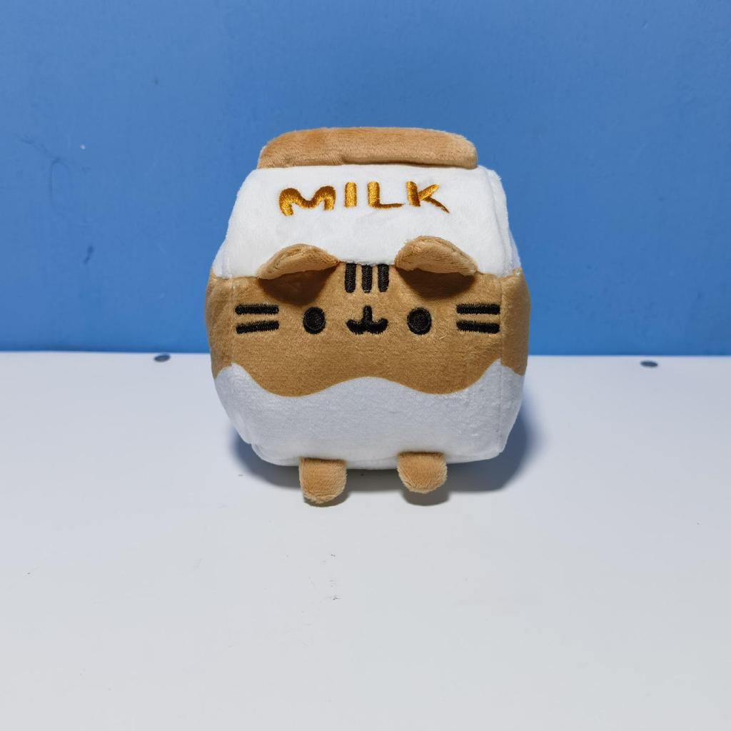 Плюшевая толстая серая игрушка-кот: Темы Сэндвич, Мороженое, Пончик, Пицца и Гамбургер