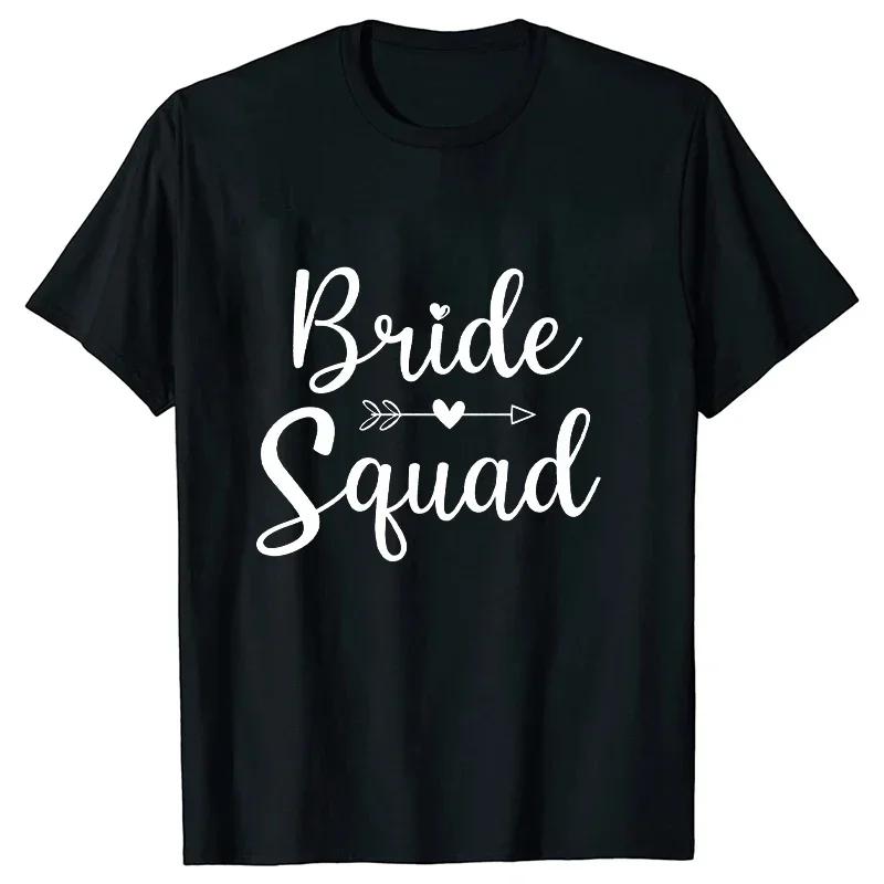 Women Team Bride Tshirt Arrow Love Heart Tops Bridal Wedding EngageUnisext Tshirt Friends Bachelorette Hen Party Tees EVJF T Shirt