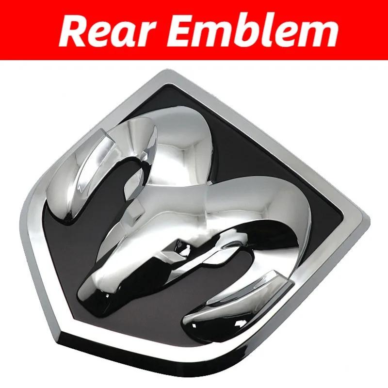 GXP1 Car Front Badge Tailgate Emblem for Dodge Ram 1500 2500 3500 HeavyDuty BigHorn 2010-2018 Skull ABS Car Sticker Pickup Decoration