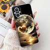 Clear For Oppo Reno 7Z 5G CPH2343 Case For Oppo Reno 8Z 5G CPH2457 Cover Luxury Butterfly Love Fashion Flowers Cool Lion Painted