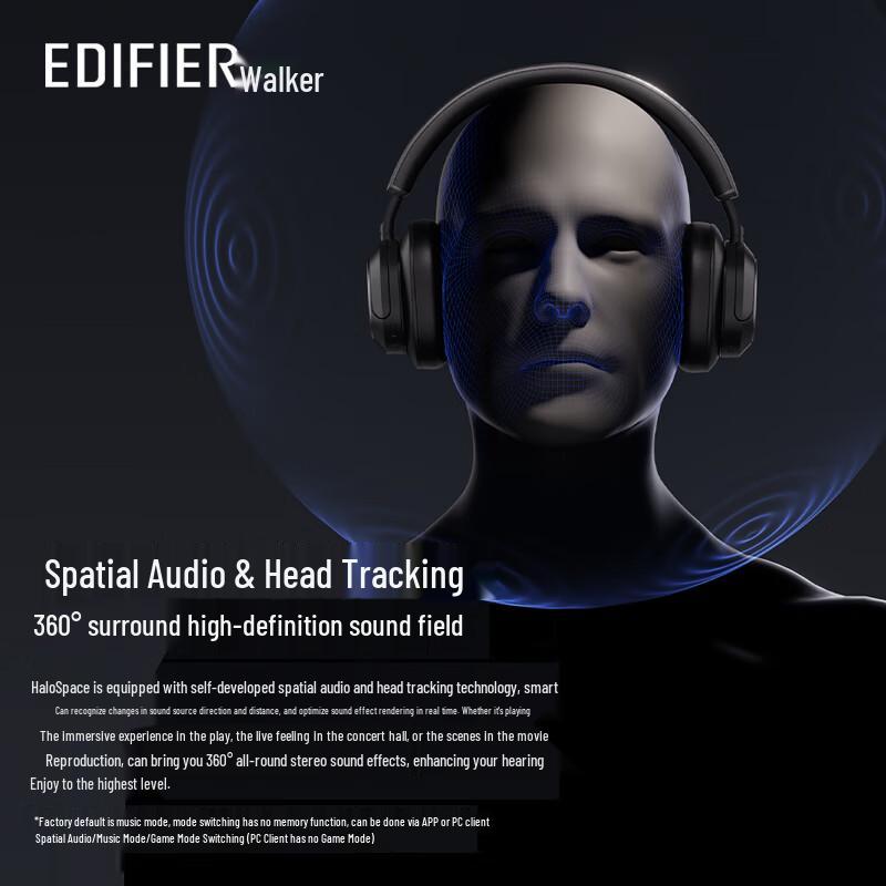 Edifier Halo Space Bluetooth Noise-Cancelling Gaming Headphones