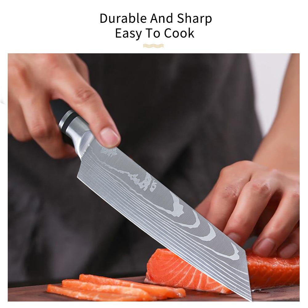 8-дюймовый японский нож шеф-повара «Привычка ножа» Кухонный нож шеф-повара из нержавеющей стали