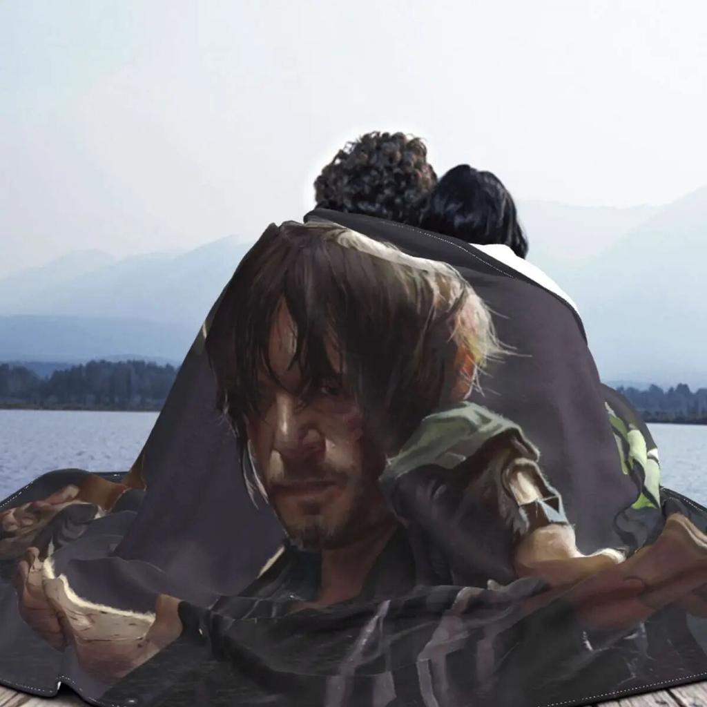 Daryl Dixon Blankets The Walking Dead Movie Horror Flannel Awesome Soft Throw Blanket for Chair Covering Sofa Autumn/Winter