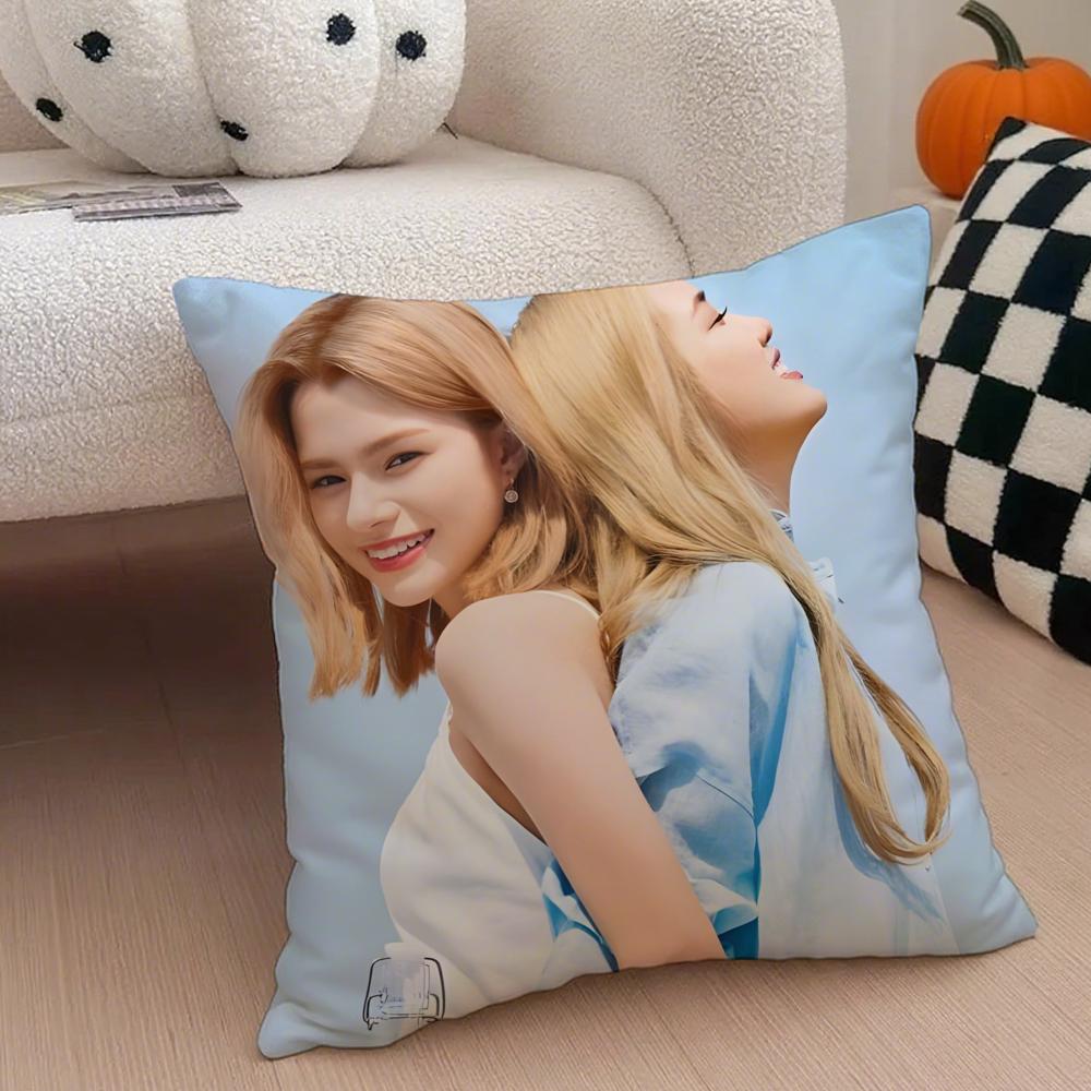 Popular Thai Actress fFreen And Becky Cushion Cover Throw Pillow Cover Hidden Button Durable Polyester Chair Cushion