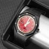 CASIO Unisex Liquid Crystal/Analog Dual Display Series 44.5mm Red Watch GA-2100-4A(Team788--)