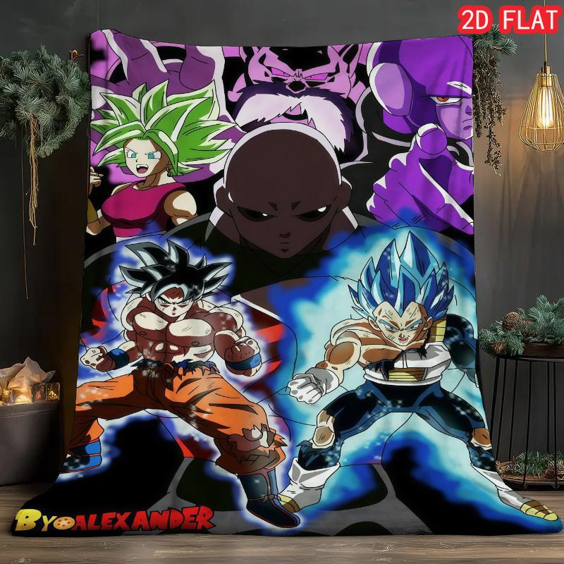 Dragon Ball Leisure Blanket Soft Warm Flannel Blanket for Reading Lounge Sofa Relaxing Time THW