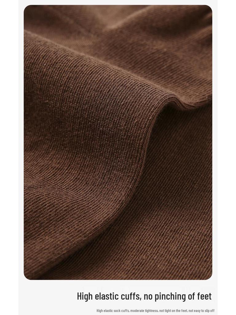 Женские однотонные гольфы до середины икры в стиле Ренессанс - Универсальный тонкий стиль для весны и осени