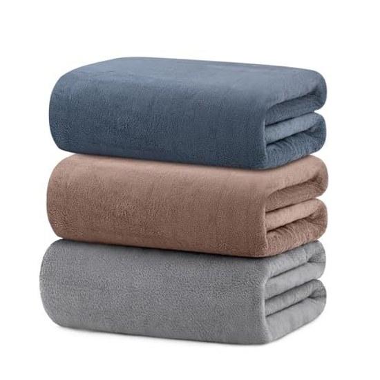 Bath towel large size 3-piece set 90180cm quick-drying instant absorption high-density coral fleece lightweight thin fluffy soft touch no fluorescent