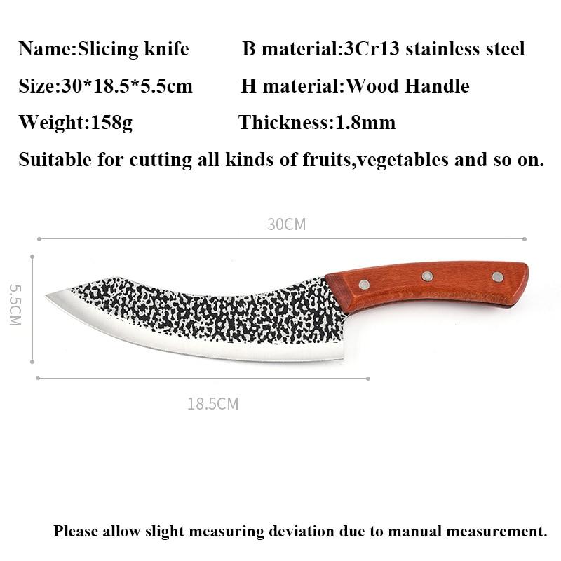 7-дюймовый кухонный нож из нержавеющей стали для нарезки, нож шеф-повара, обвалочный мясник, кухонные ножи, нож для мяса