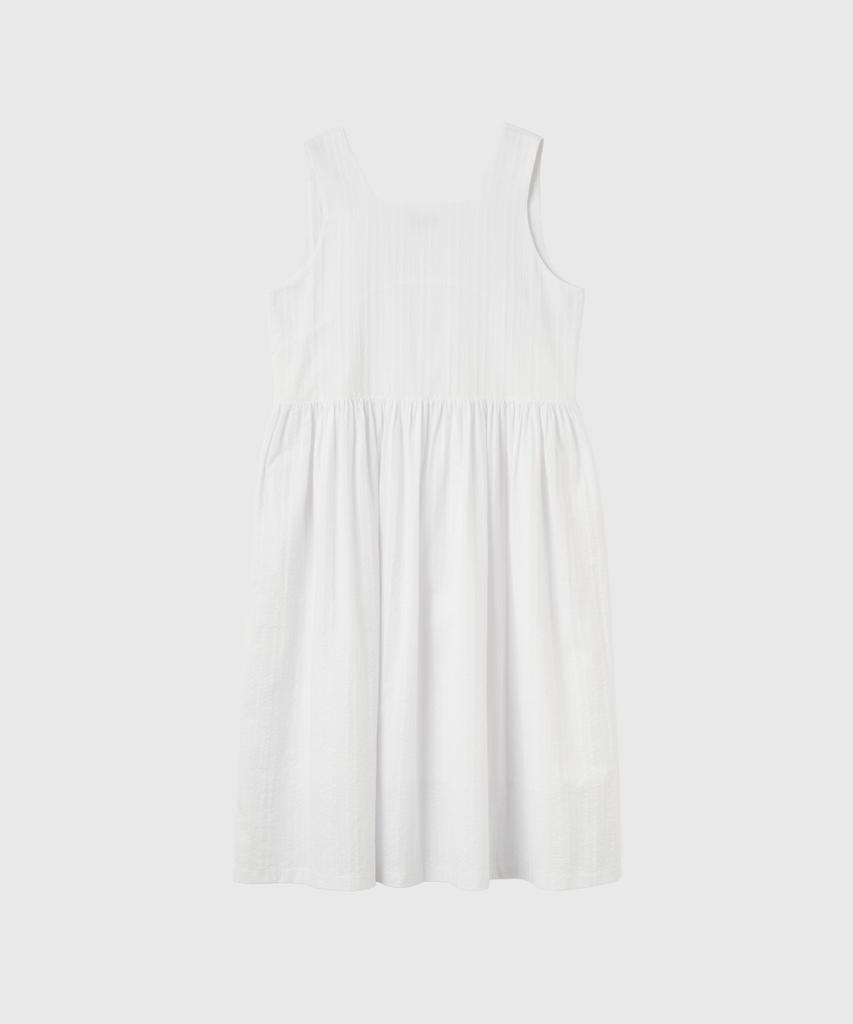 General Idea Loose Fit Sleeveless Floral Dress [White] / Gf2Lop517