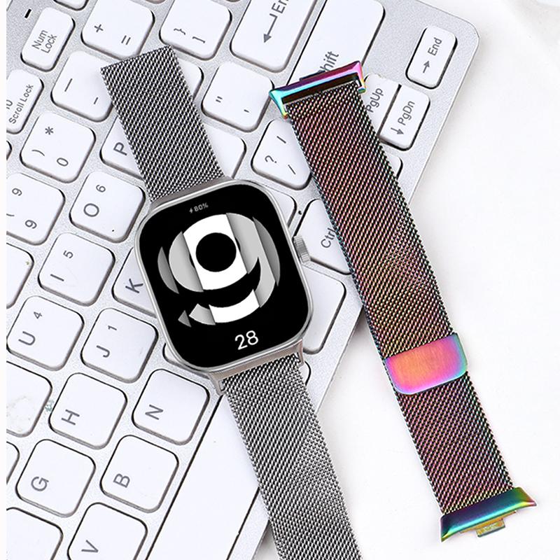 Metal Strap For Redmi Wacth 4 Band With Protector Case Screen Soft TPU Replacement Milanese Magnetic Loop Redmi 4 Xiaomi Mi Band 8 Pro Becaselet