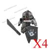 Medieval Knight Figures Building Blocks Elf Guard Dwarf Warrior Wild Boar Sheep Mount Fantasy Movie Character Soldier Bricks Toy