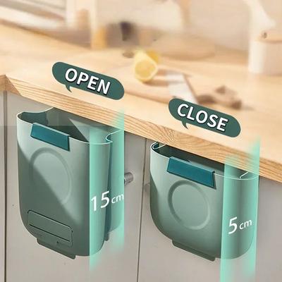 Складной кухонный мусорный бак, портативный складной большой автомобильный мусорный бак для ванной комнаты, кухонный шкаф, дверные подвесные ящики для хранения