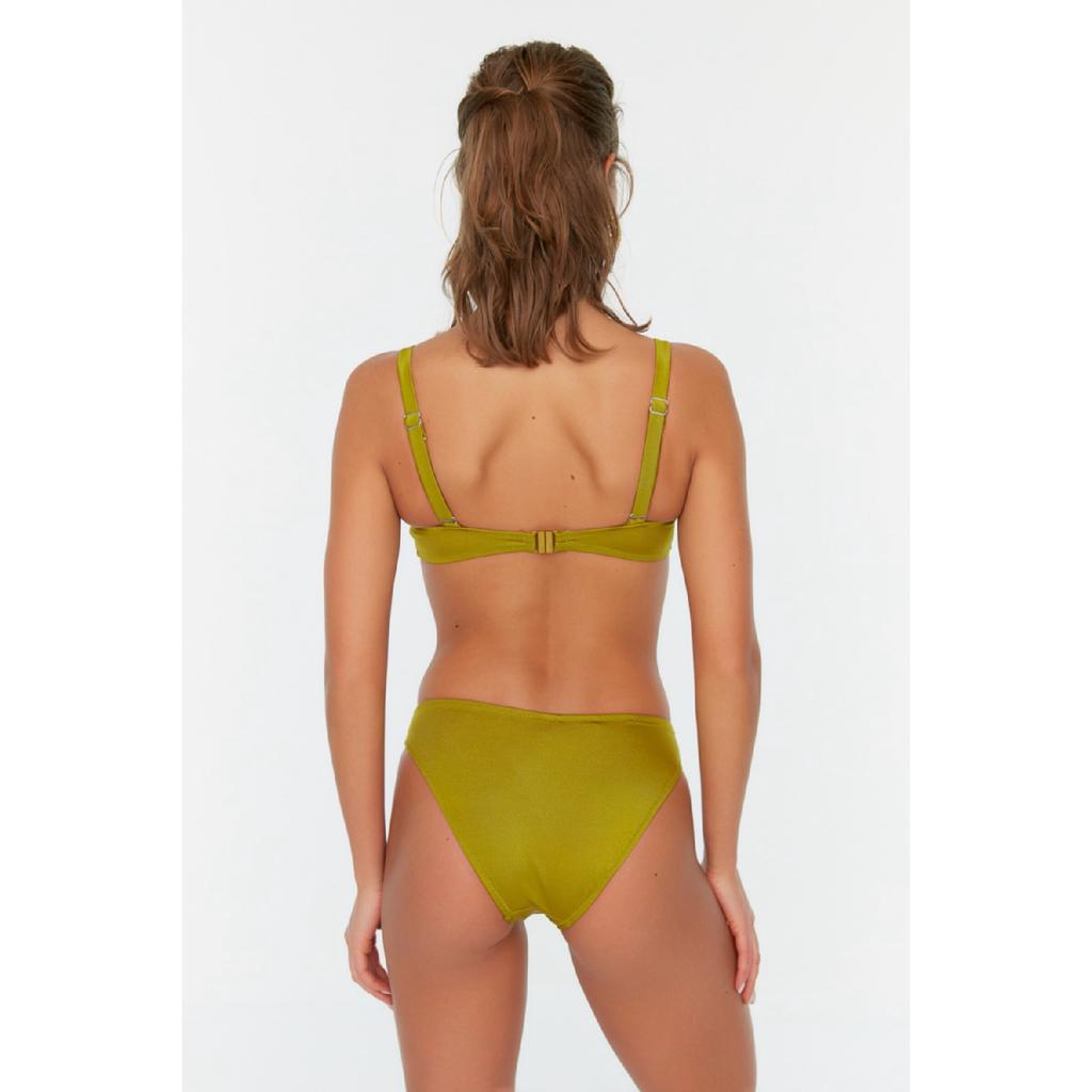 Черные плавки бикини с высоким вырезом и V-образным вырезом Tbess21ba0168