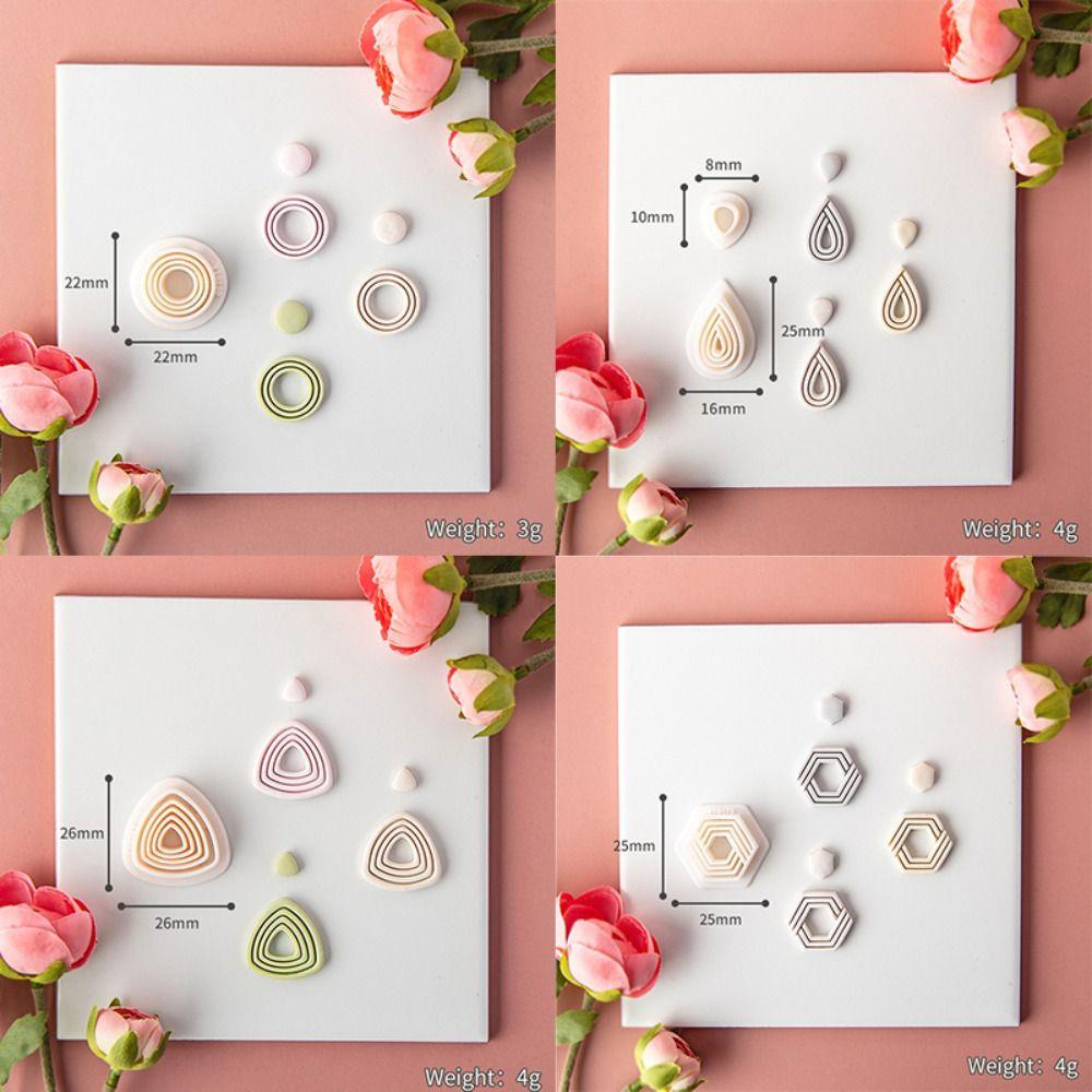 Мягкая керамика, форма для полимерной глины, полые серьги, вырезанная форма, серьги, ювелирные изделия, кулон, изготовление