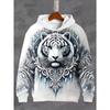 New Spring And Autumn Dragon Pattern 3D Printed Men Sweatshirt Vintage Outdoor Men's Hoodie Going Out Fashion Trend Street Style